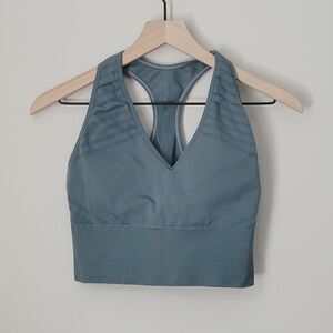 Victoria's Secret PINK Blue Racerback Sports Bra